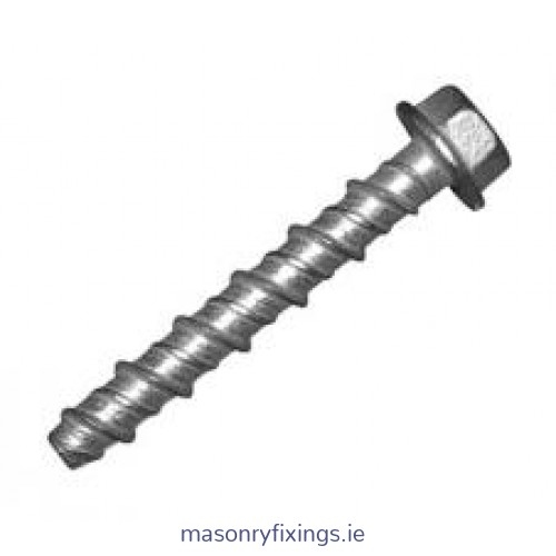 APT BOLT 6mm x 100mm Hex Flange Head Concrete Screw Zinc Plated  BOX 100