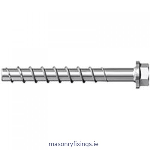 FBS II 8mm x 110mm (60/45) US TX Hex Torx Ultracut Concrete Screw Zinc Plated  BOX 50