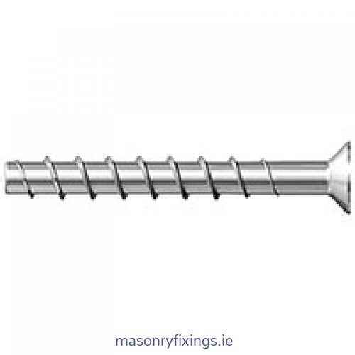 FBS II 10mm x 65mm (10/-/-) SK Countersunk Ultracut Concrete Screw Zinc Plated  BOX 50