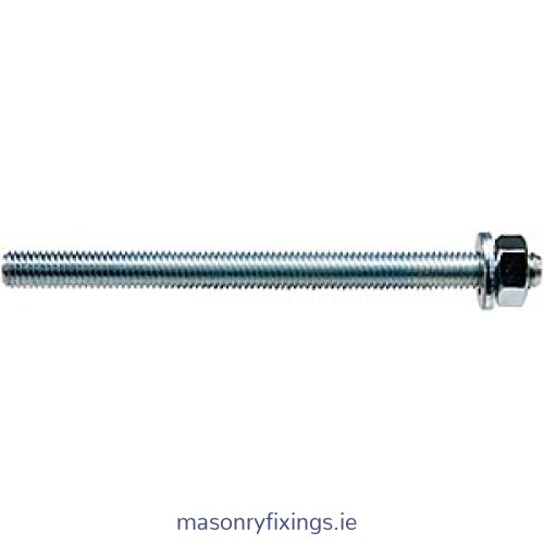 FIS A M 12mm x 160mm Stud Zinc Plated Steel Grade 8.8  BOX 10