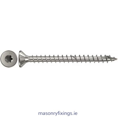 FPF-ST 4.0mm x 25mm Fischer Screw A2 Stainless Steel Full Thread Torx  BOX 200