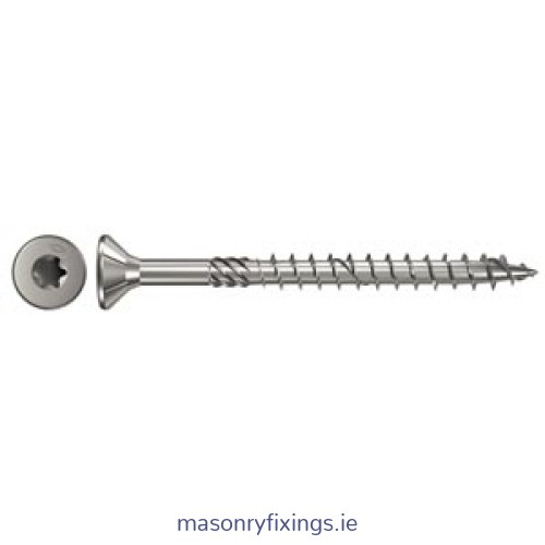 FPF-ST 6.0mm x 120mm Fischer Screw A2 Stainless Steel Part Thread Torx  BOX 100