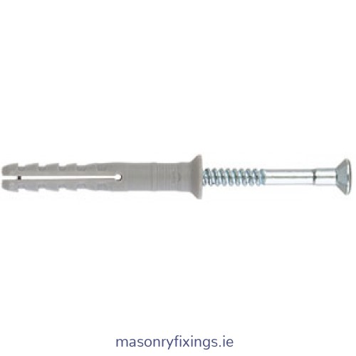 NZ 8/80/120 8mm x 120mm Nail Plug Zinc Plated  BOX 50