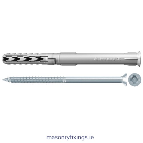 SXR-Z 10mm x 140mm Frame Fixing Zinc Plated Pozi Head PZ4  BOX 50