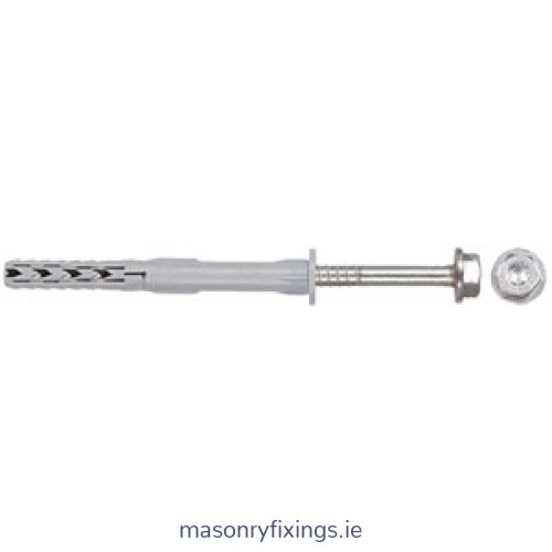 SXR-FUS 10mm x 200mm Frame Fixing A4 Stainless Steel Hexagon Flange Head T40/SW13  BOX 50