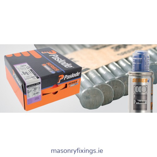 63mm x 2.8mm Ring Shank A2 Stainless Steel Nail Fuel Pack IM360  BOX 1 Fuel Cell and 1100 nails